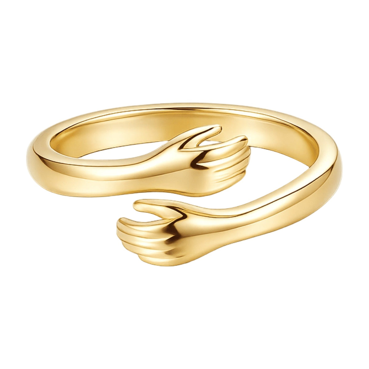 Hug Ring — 18k Gold — white background