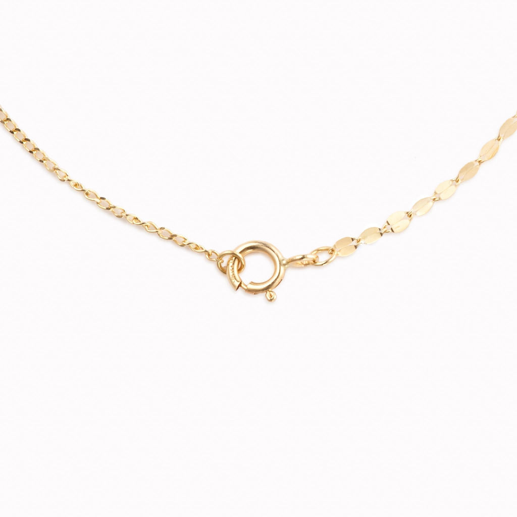Fleur Petal Chain Necklace — 18k Gold