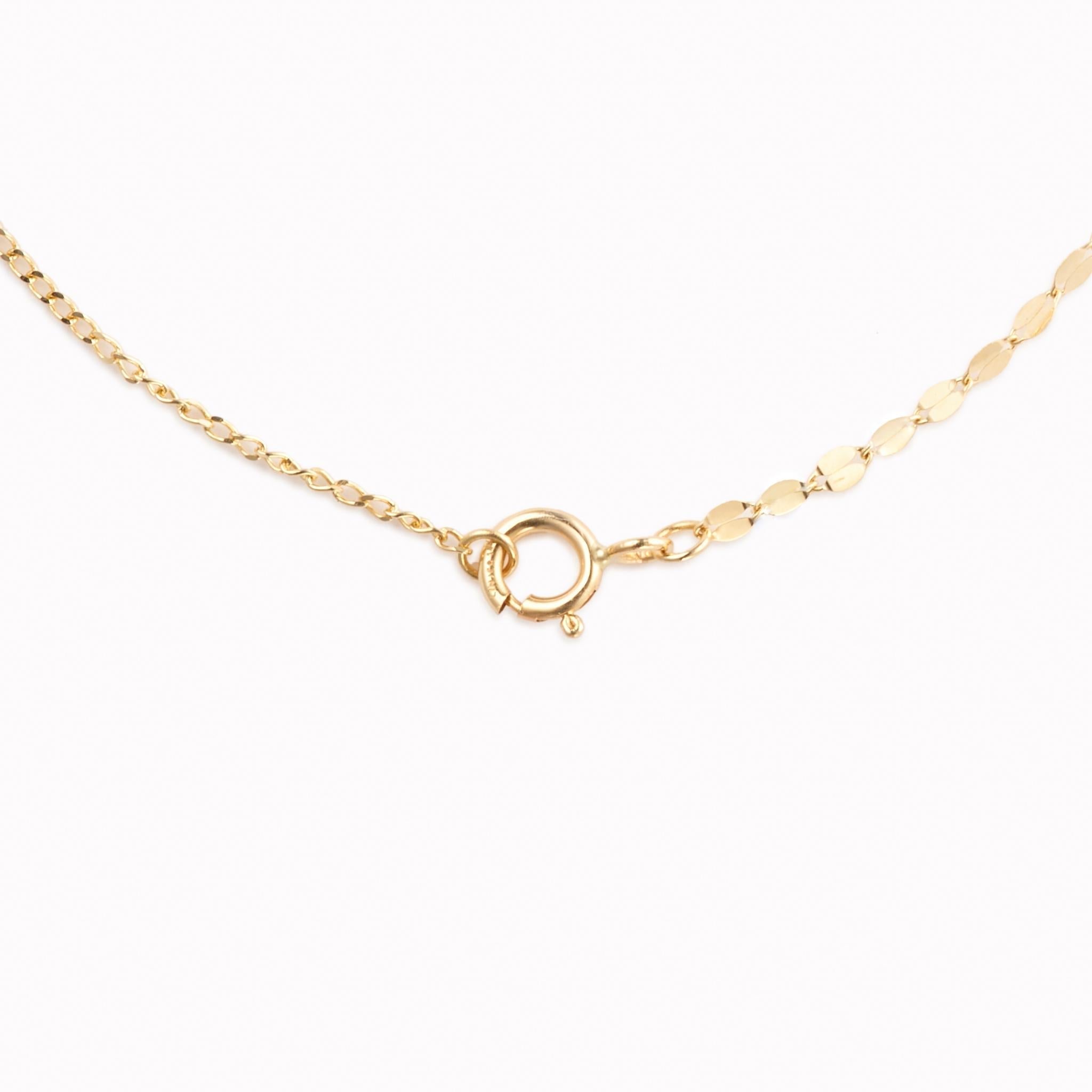 Fleur Petal Chain Necklace — 18k Gold