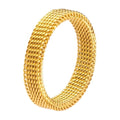 Motion Chain Ring — 18k Gold — white background