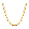 Snake Gold Necklace — 18k Gold — white background