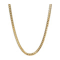 Selenza Chain Cubana Necklace — 18k Gold — white background
