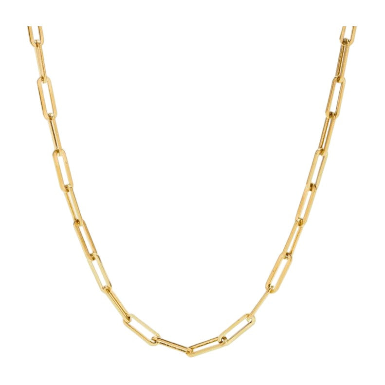 Link Celina Chain Necklace — 18k Gold — white background