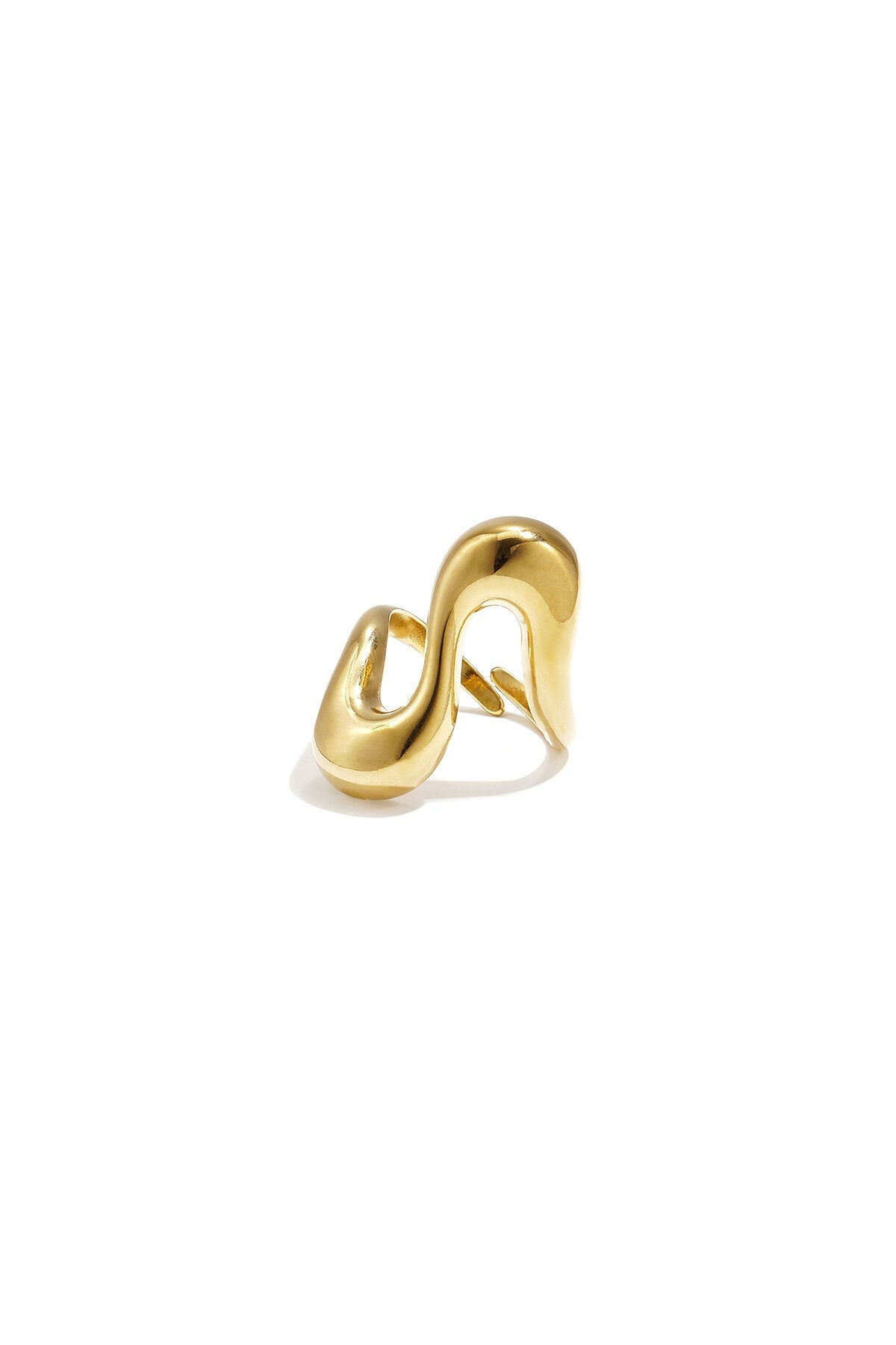 Wave Adjustable Ring — Gold