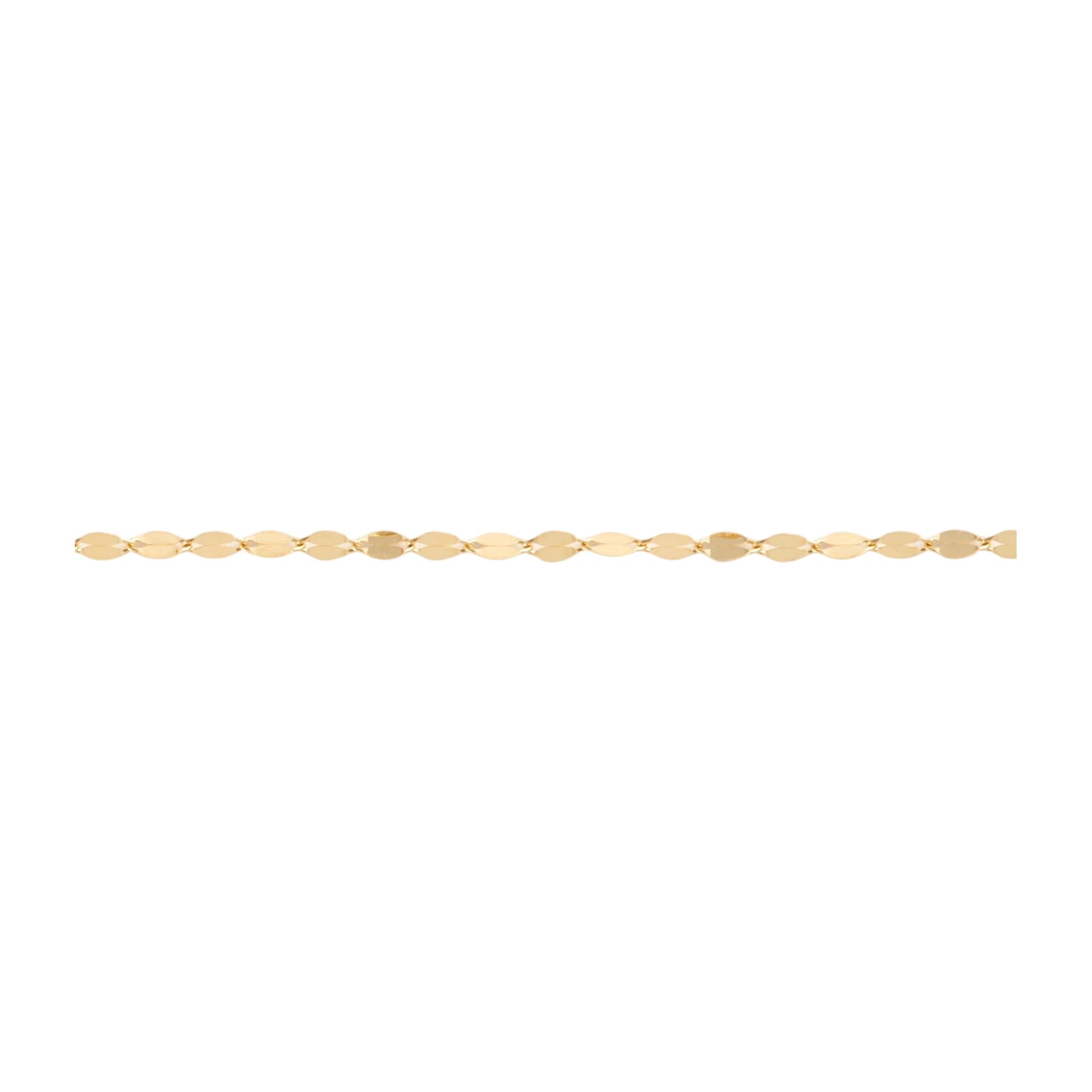 Fleur Petal Chain Necklace — 18k Gold — white background