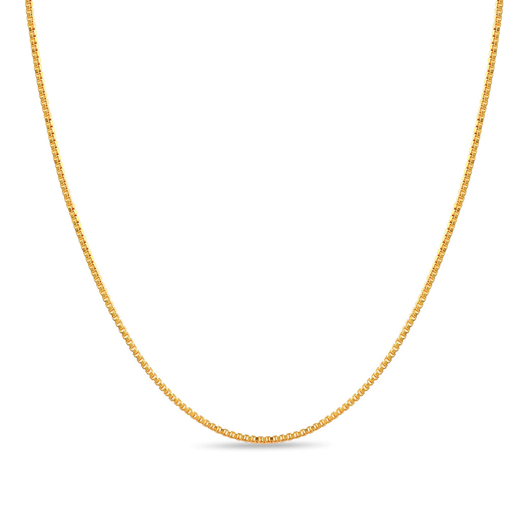 Box Chain Necklace — 18k Gold