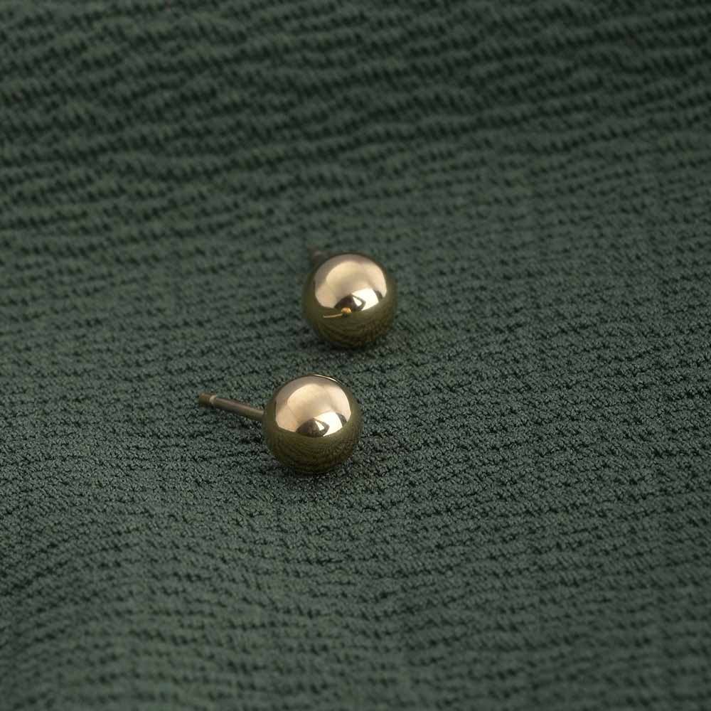 Ball Stud Earrings — 18k Gold