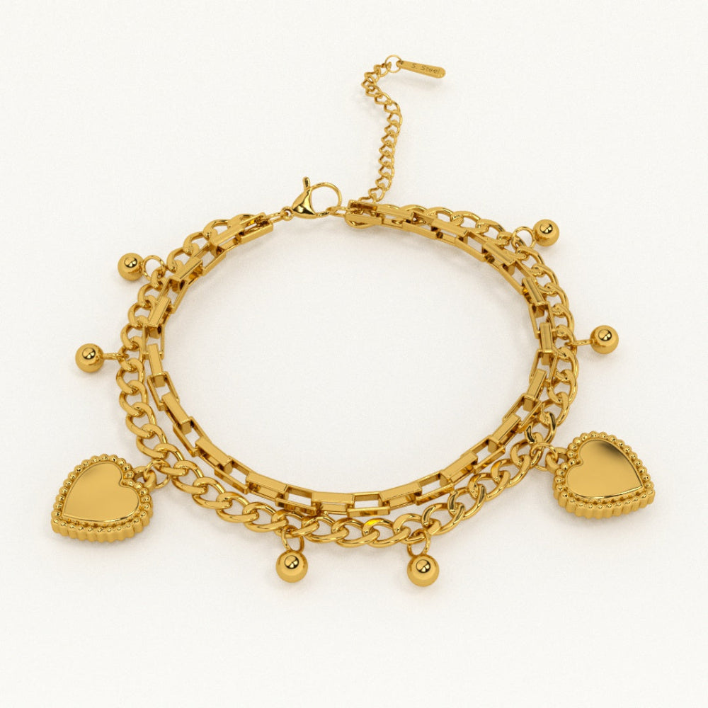 Hearts All-Over Bracelet — Gold