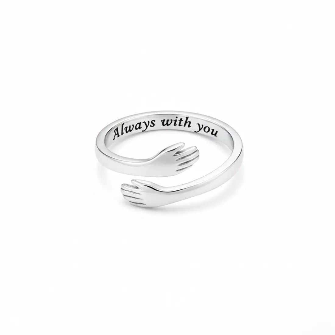 Granddaughter Hug Ring — 18k Gold