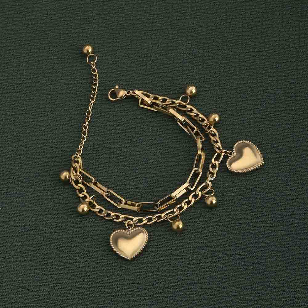 Hearts All-Over Bracelet — Gold