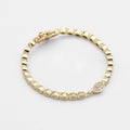 Padel Racket Bracelet — Gold