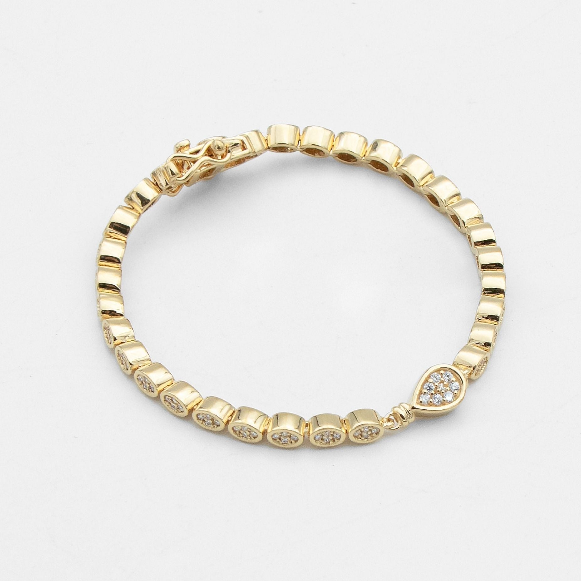 Padel Racket Bracelet — Gold