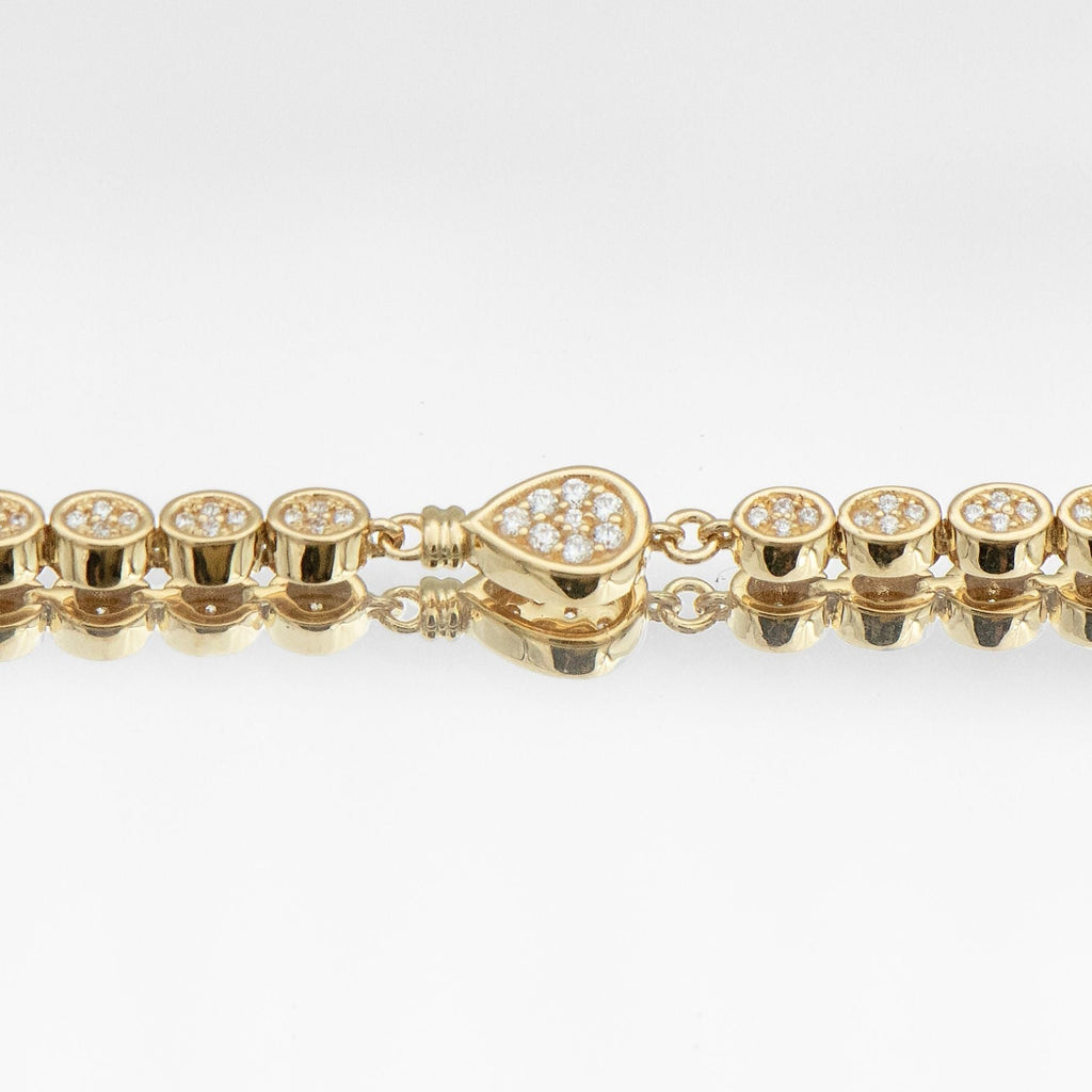 Padel Racket Bracelet — Gold