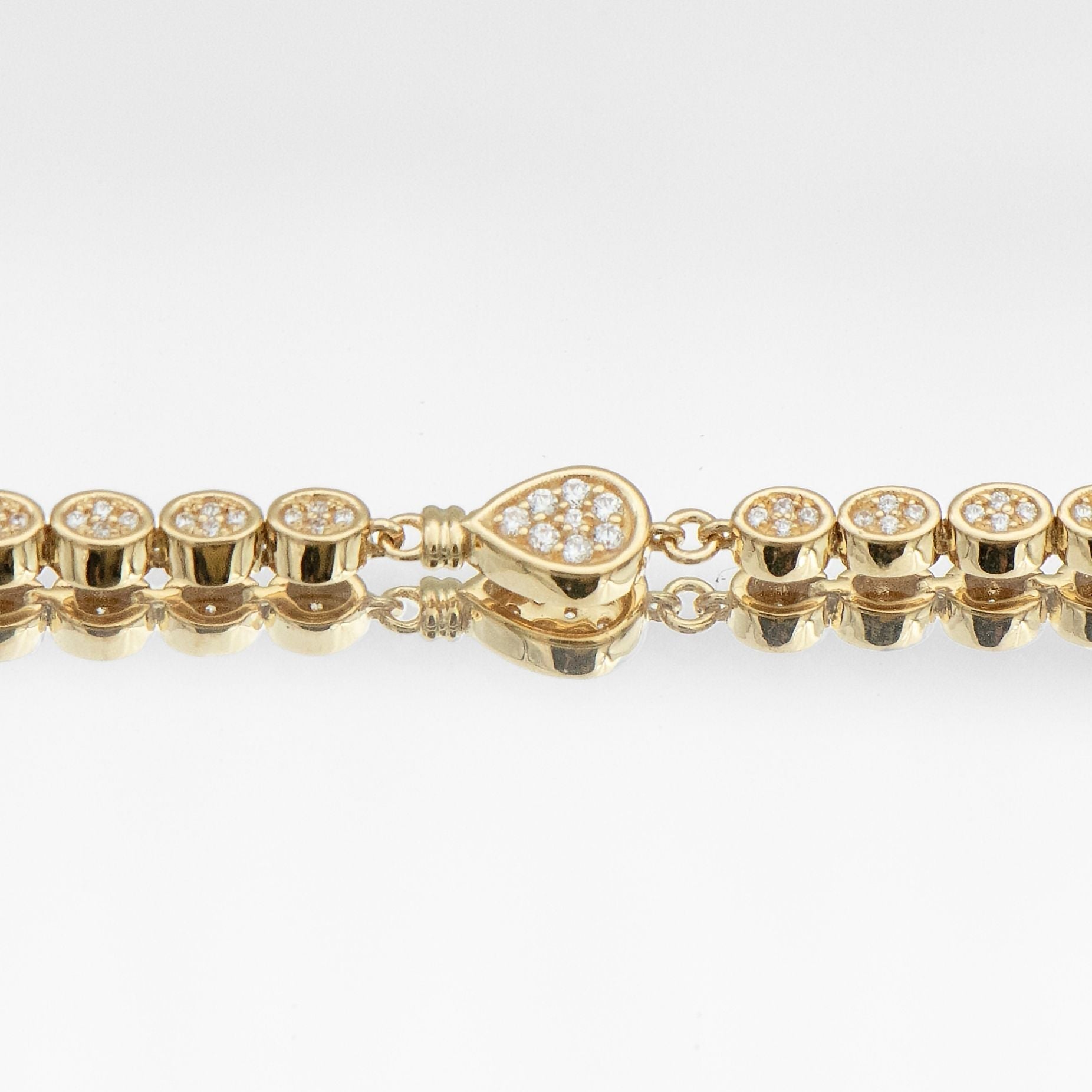 Padel Racket Bracelet — Gold
