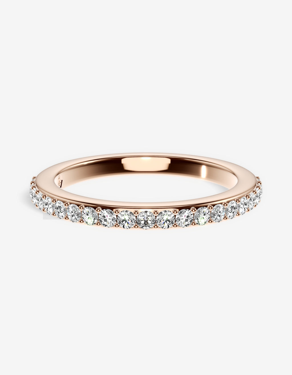 Petite Pavé Eternity Band — Gold