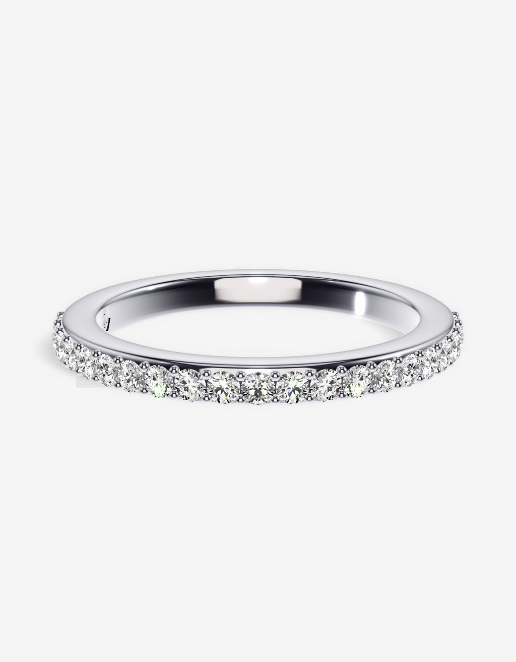 Petite Pavé Eternity Band — Gold
