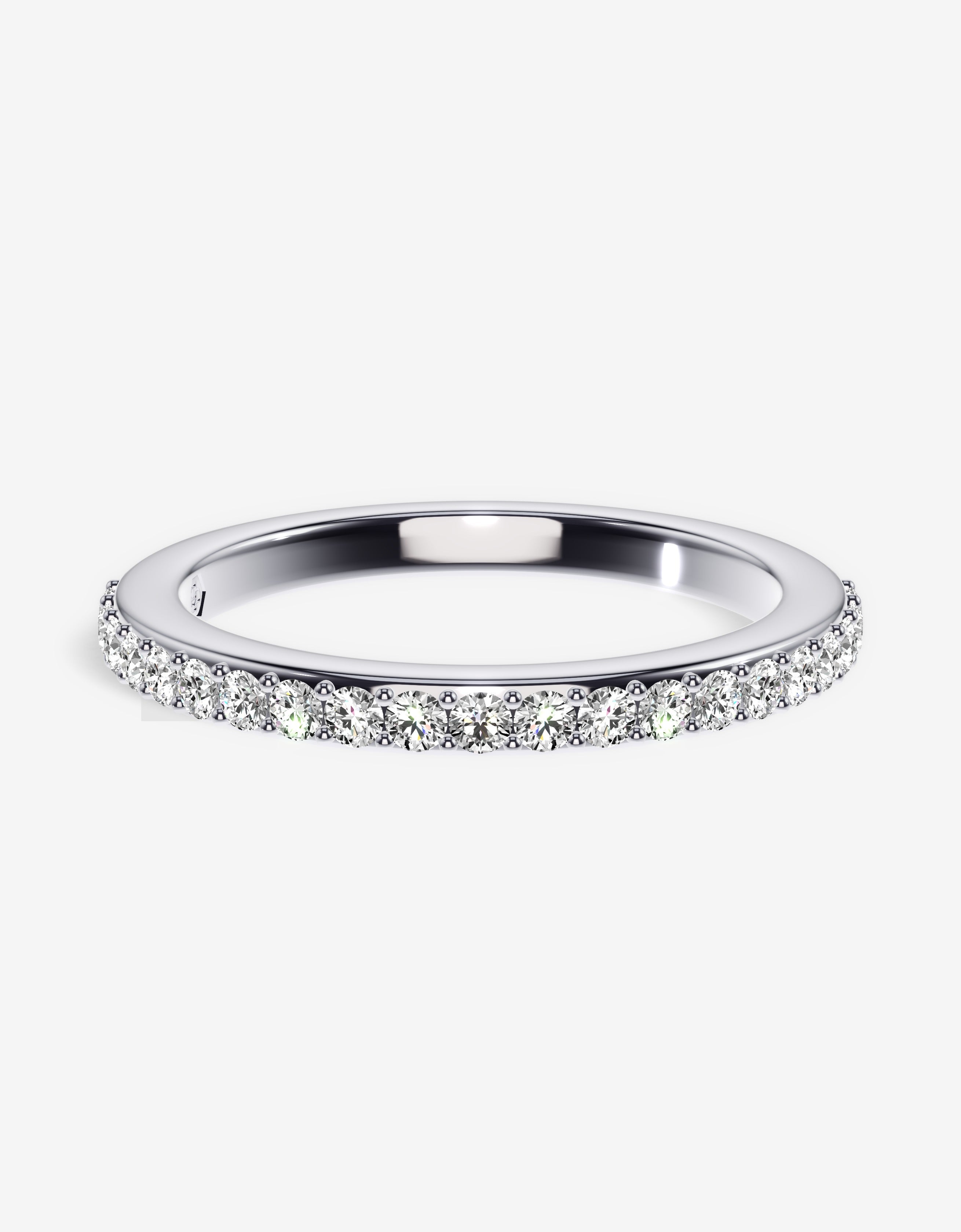 Petite Pavé Eternity Band — Gold