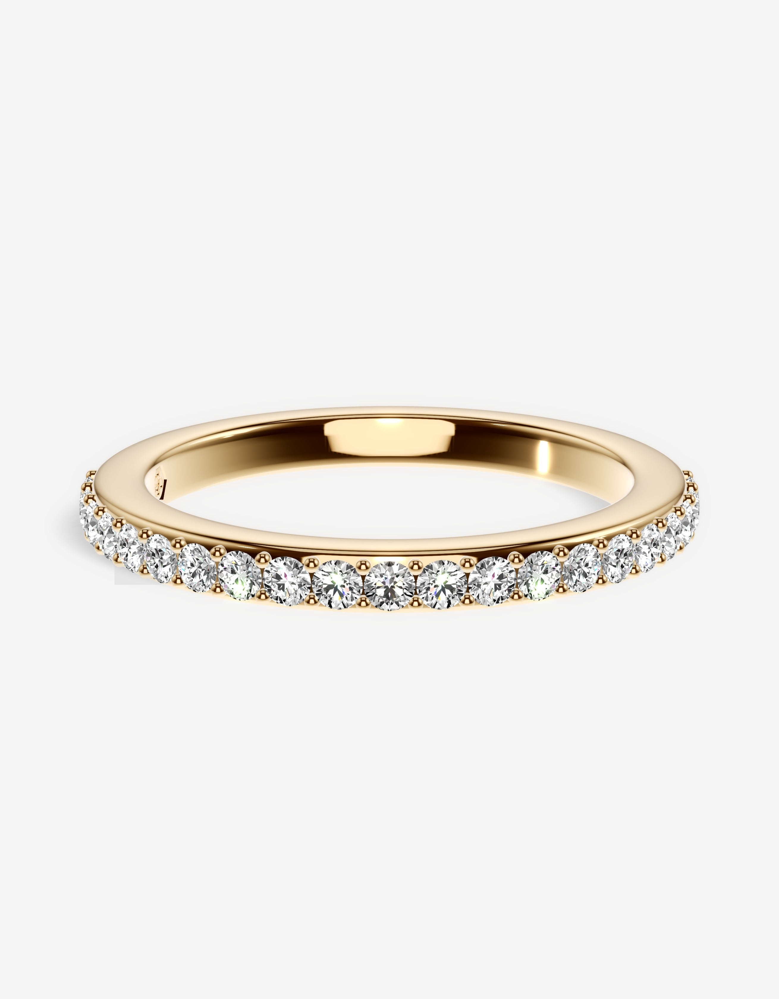 Petite Pavé Eternity Band — Gold