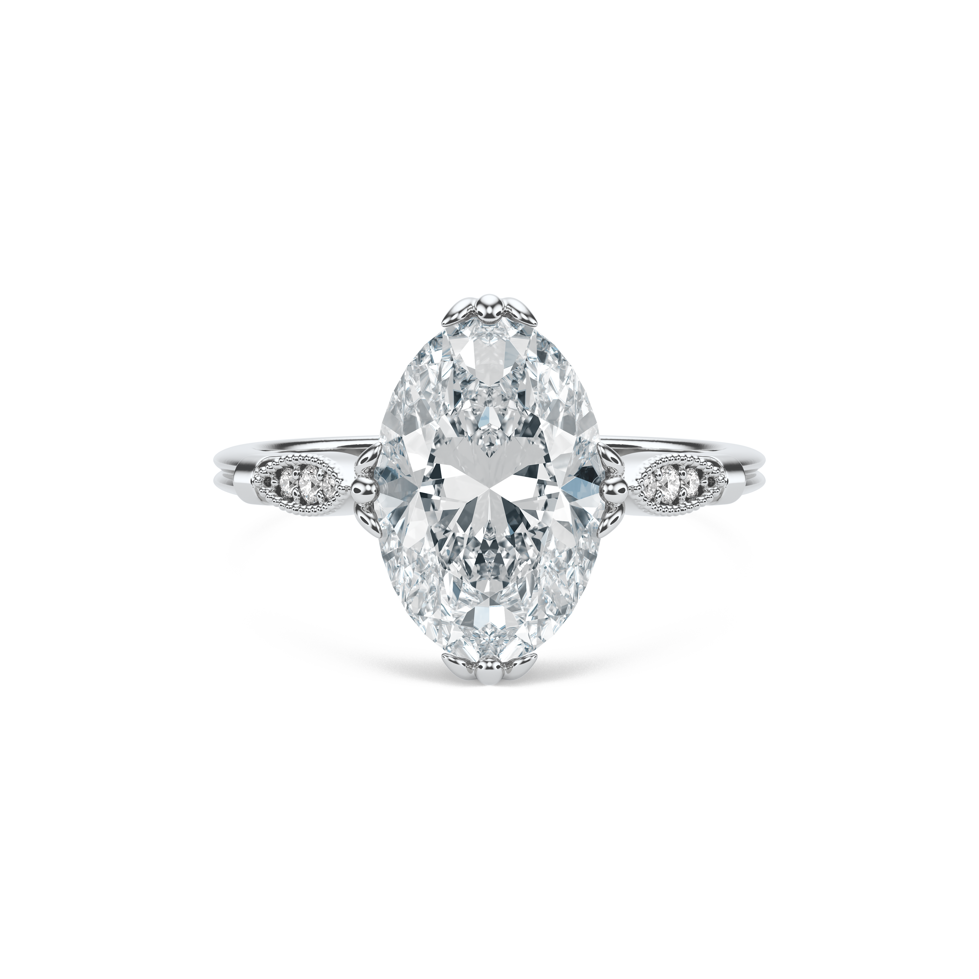Harlow Solitaire Ring — Silver