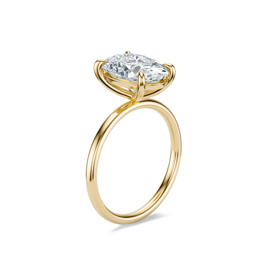 Harper Solitaire Ring — Gold