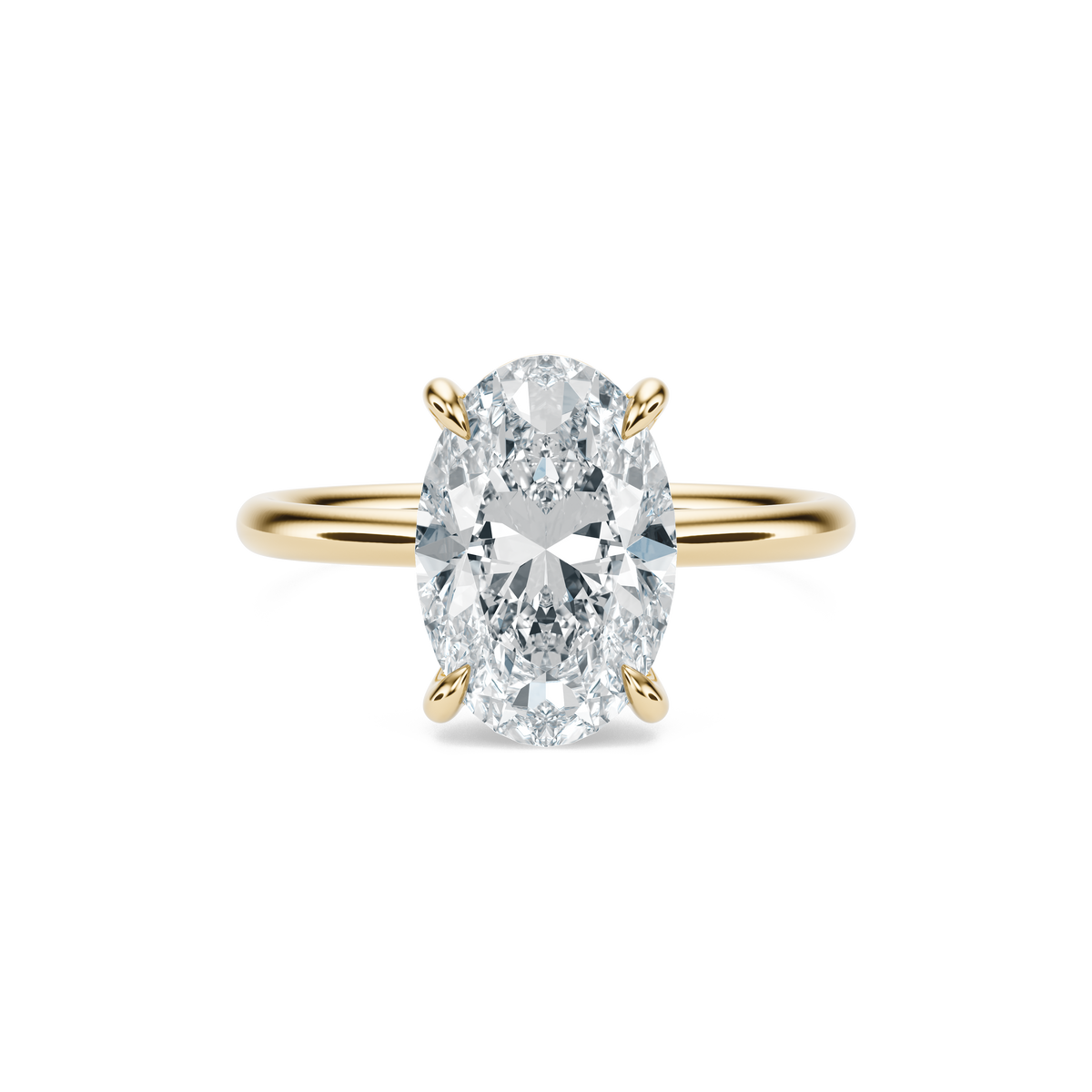 Harper Solitaire Ring — Gold