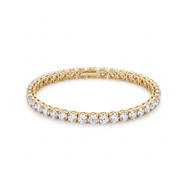 Affair Tennis Bracelet — Gold