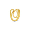 Ava Abstract Adjustable Ring — 18k Gold