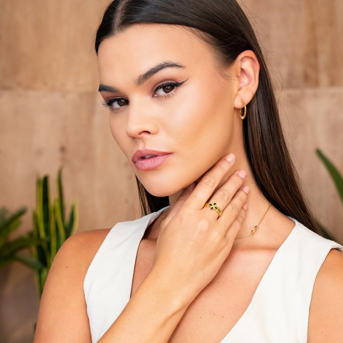 Adjustable Blossom Ring — 18k Gold