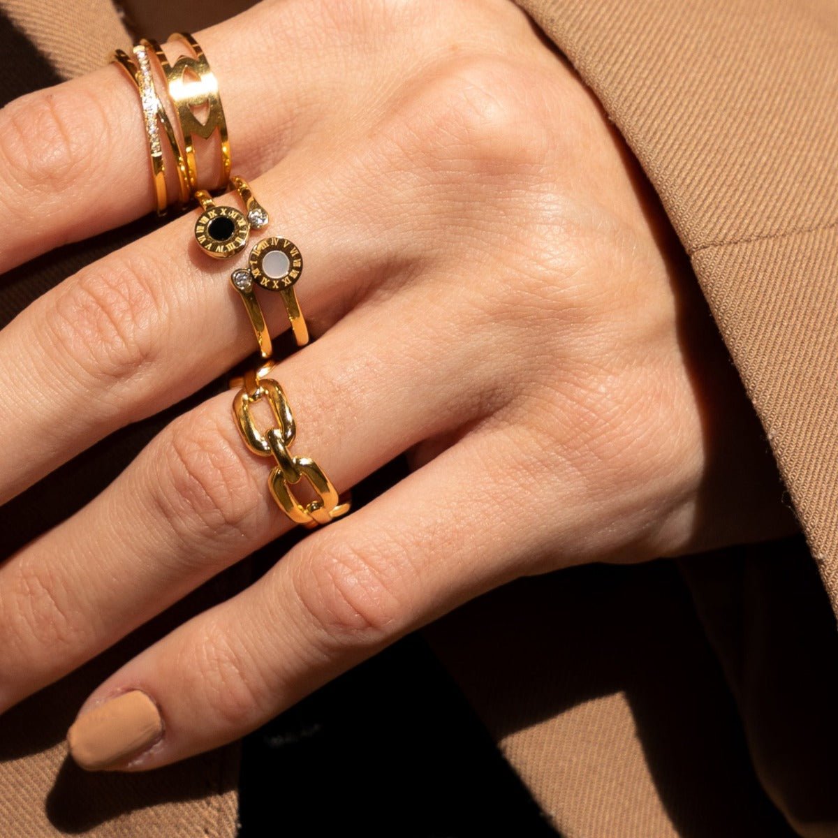 Adjustable Link Ring — 18k Gold