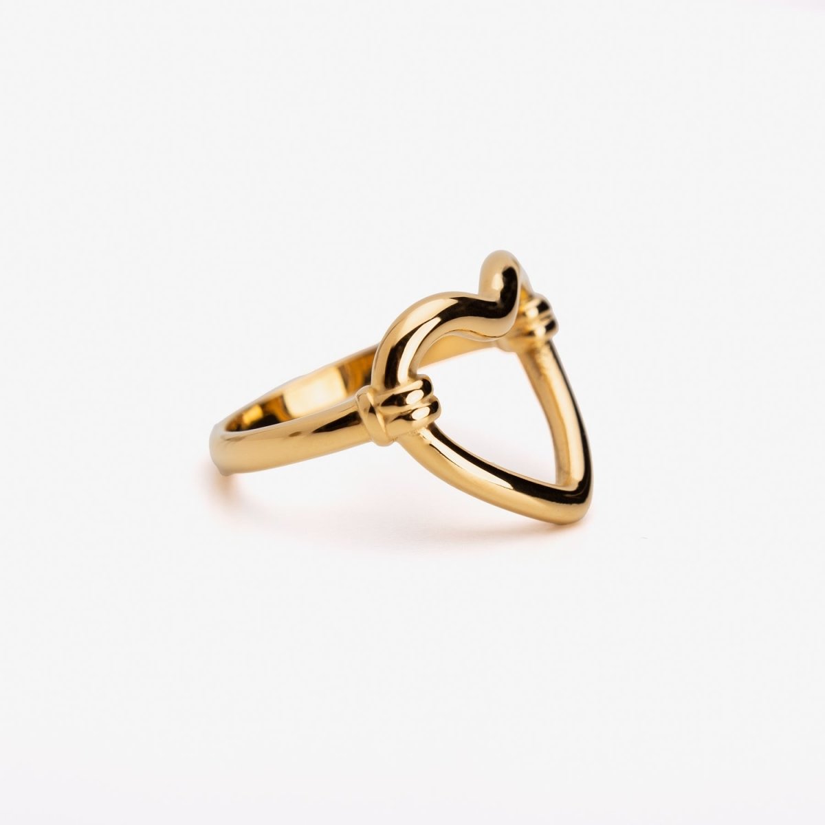Heart Open Ring — 18k Gold