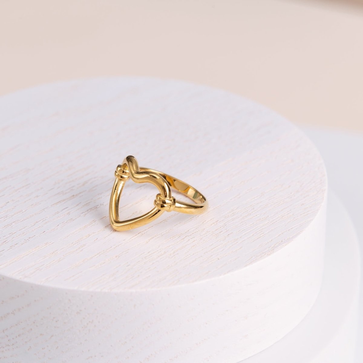 Heart Open Ring — 18k Gold