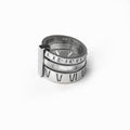 Triple Band Roman Numeral Ring — Silver