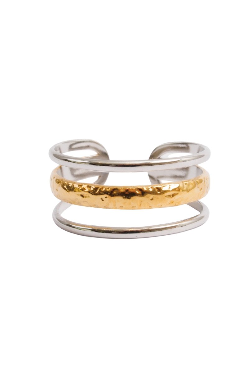 Aura Adjustable Ring — Mixed Gold & Silver