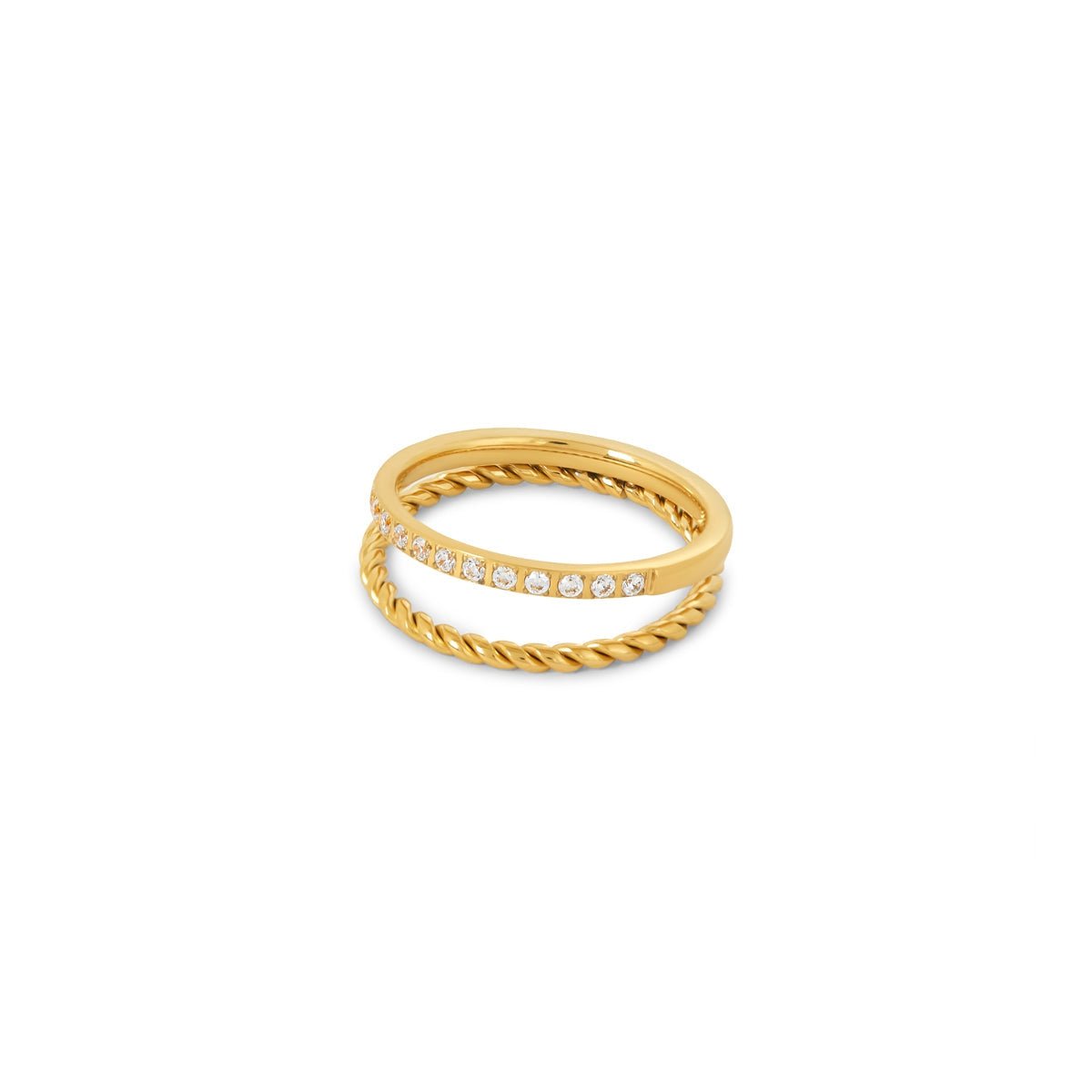 Aurora Crystal Ring — 18k Gold