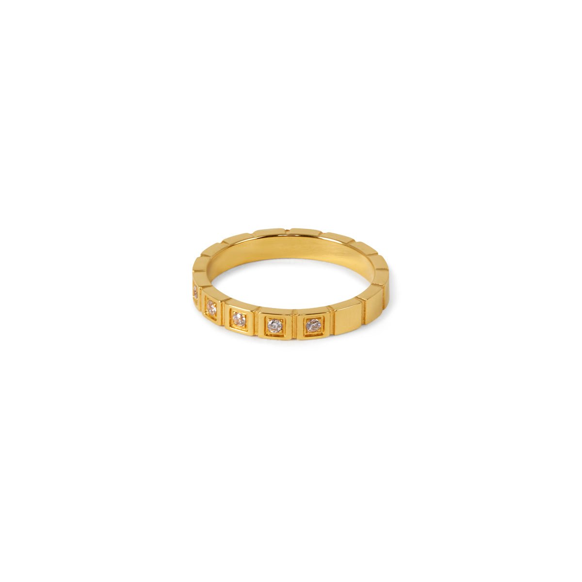 Blocos Stone Ring — 18k Gold