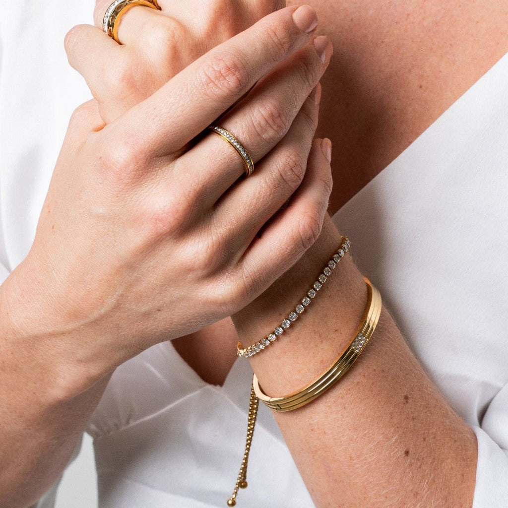 Sparkling Rotativo Ring — 18k Gold