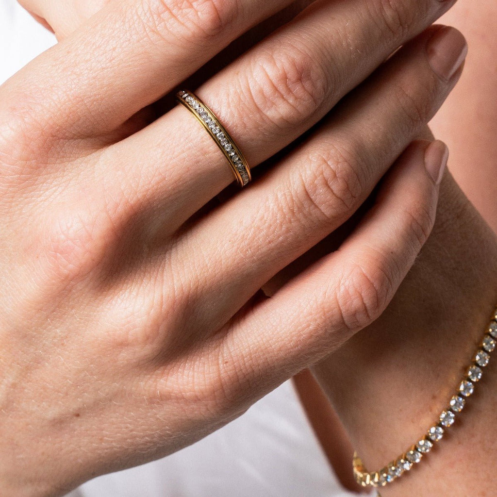 Sparkling Rotativo Ring — 18k Gold