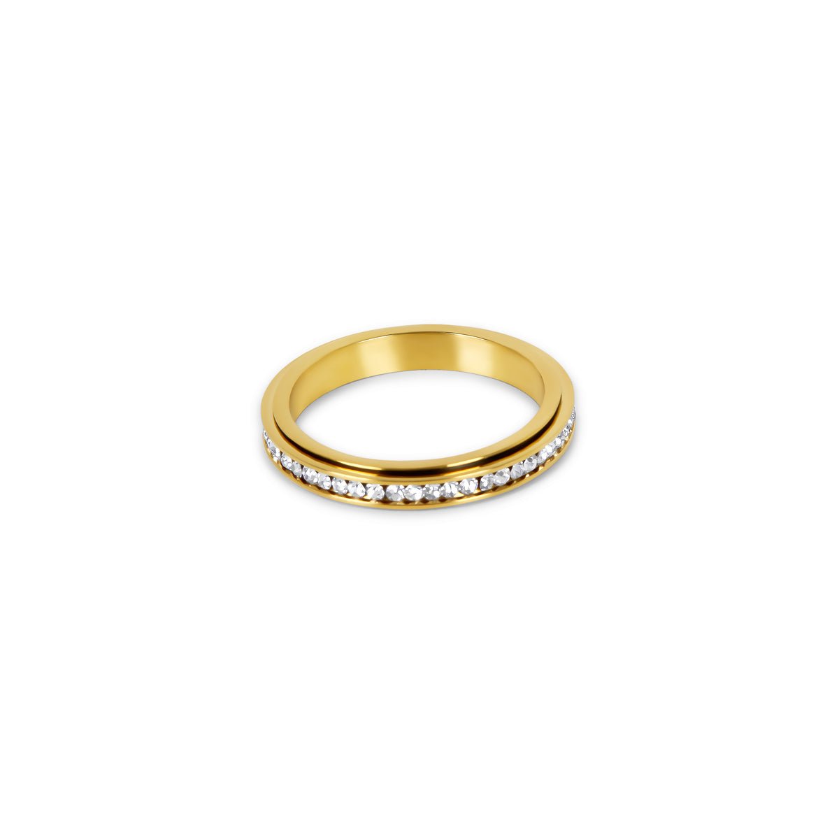 Sparkling Rotativo Ring — 18k Gold