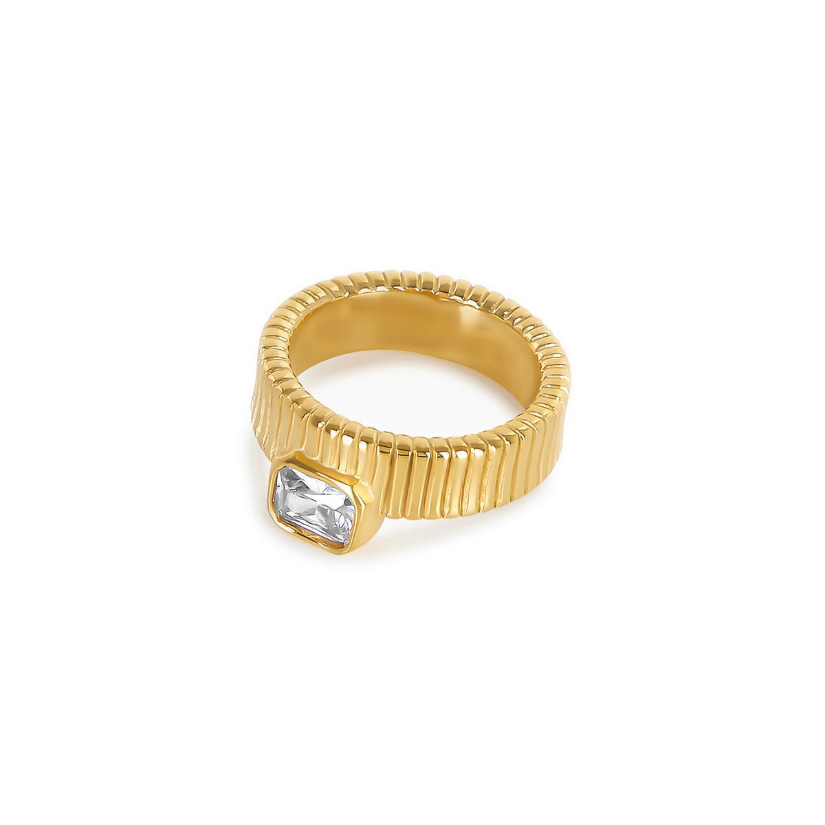 Capri Crystal Ring — 18k Gold