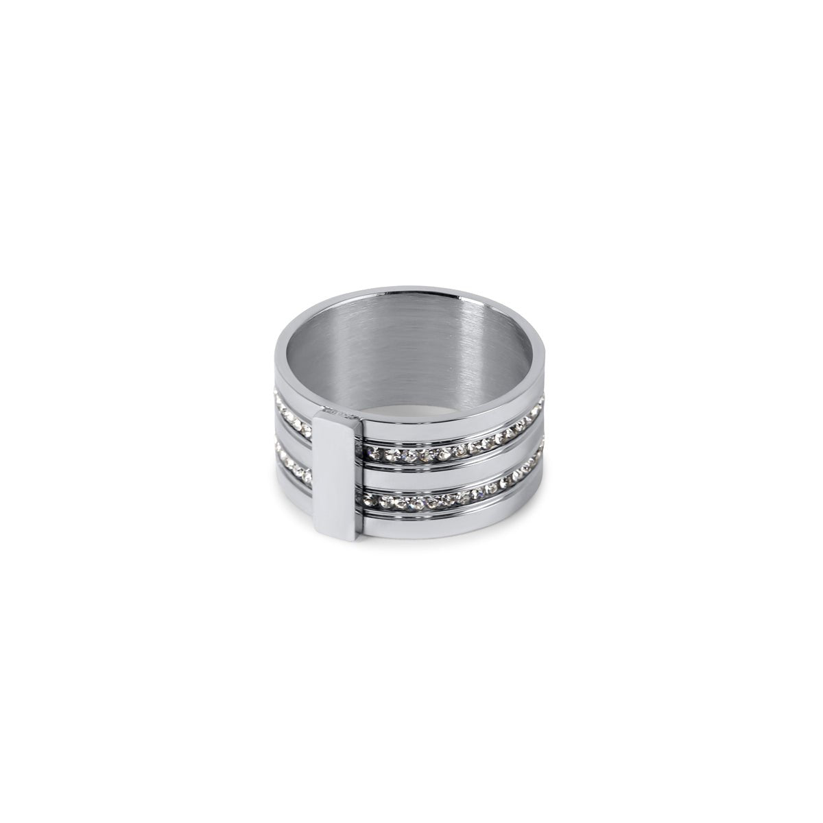 Caviar Stack Ring — Silver