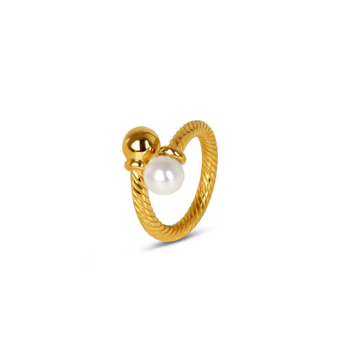 Elegance Pearl Ring — 18k Gold