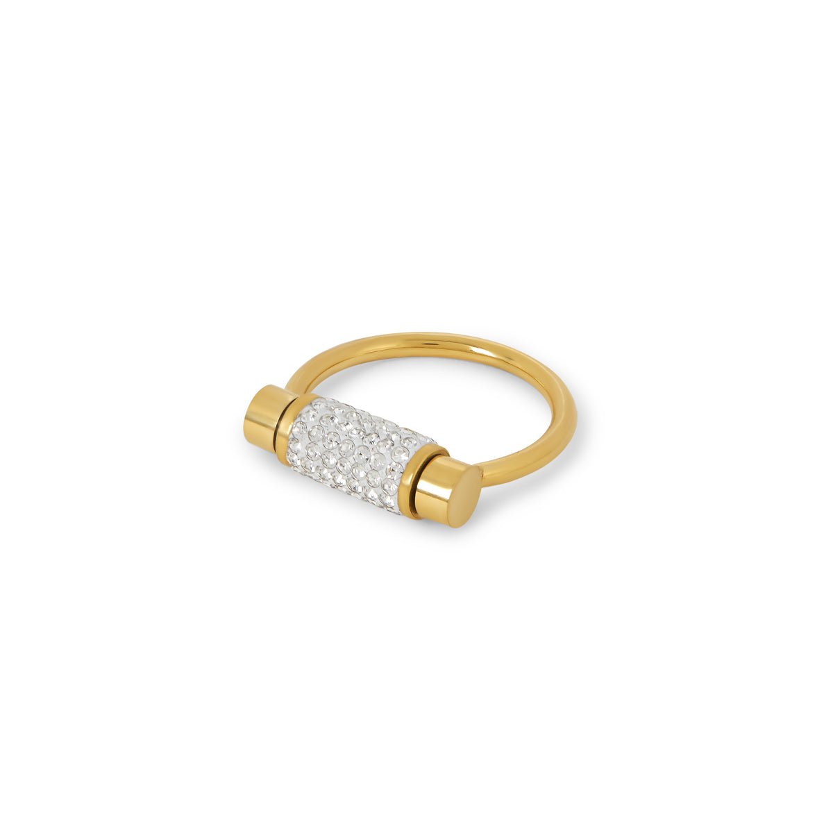 Glitz Spinner Ring — 18k Gold