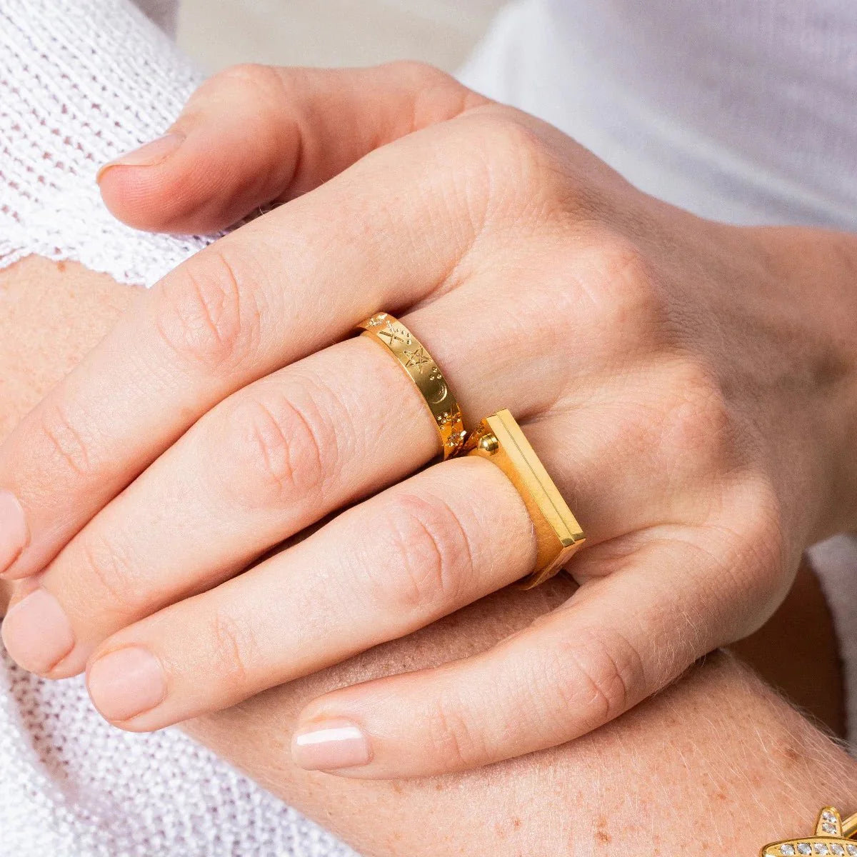 Parafuso Plano Ring — 18k Gold