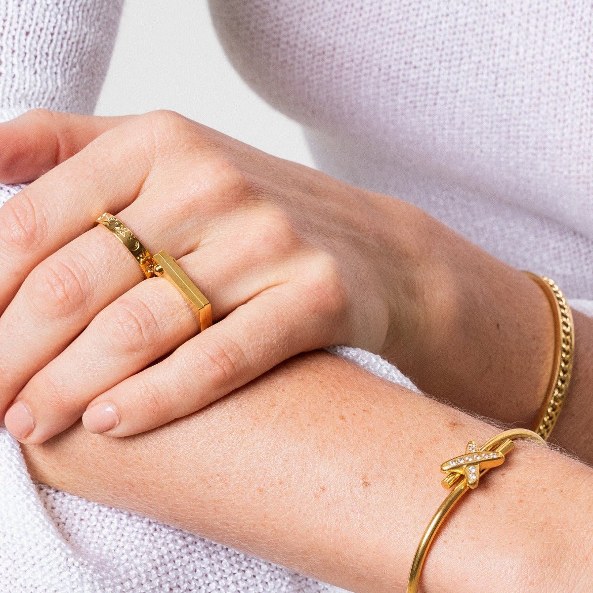 Parafuso Plano Ring — 18k Gold