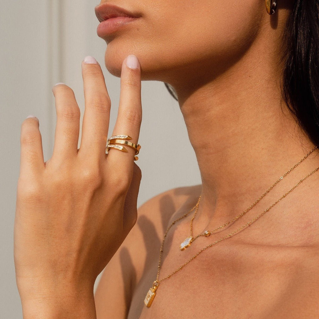 Nail Ring — 18k Gold