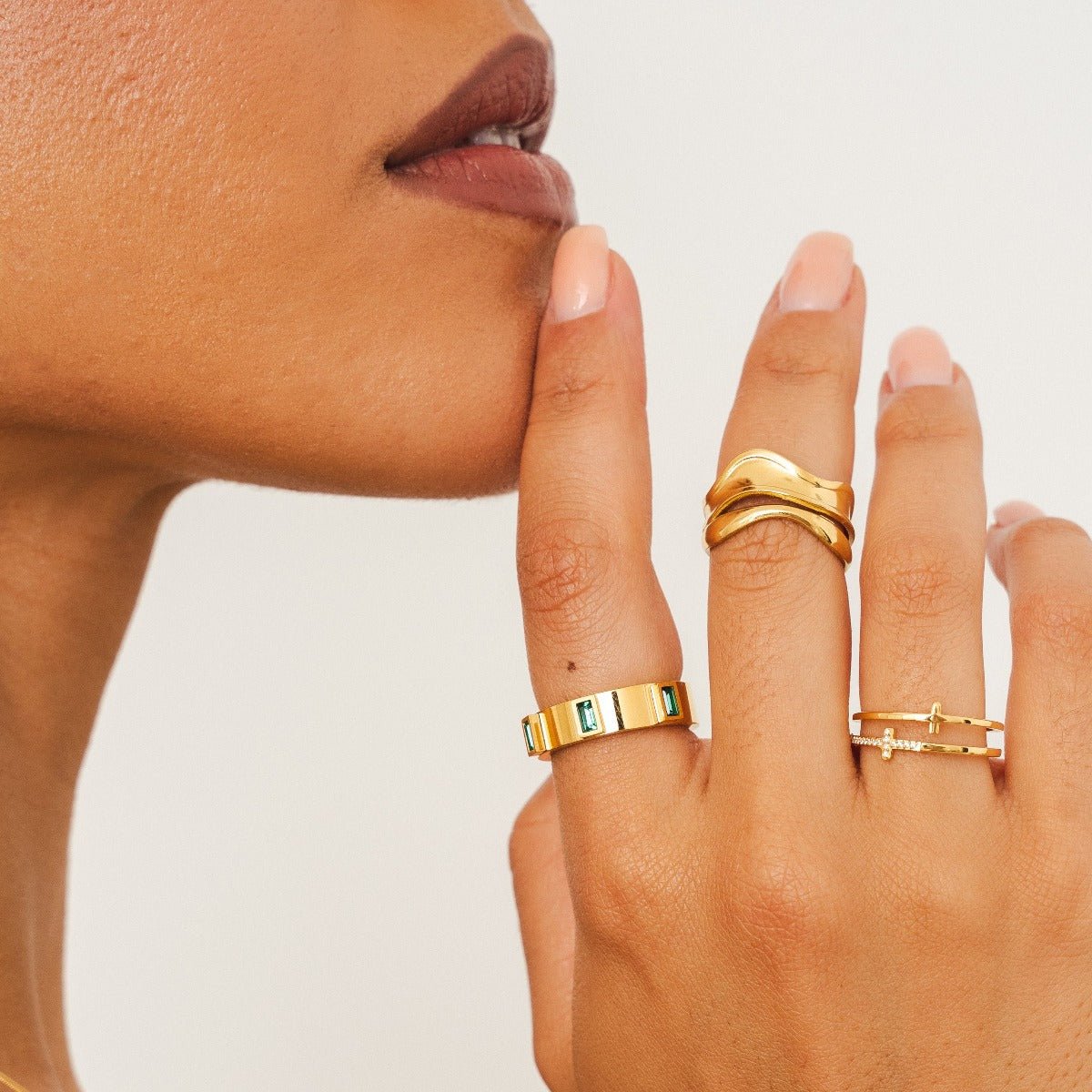 Prestige Cúbica Ring — 18k Gold