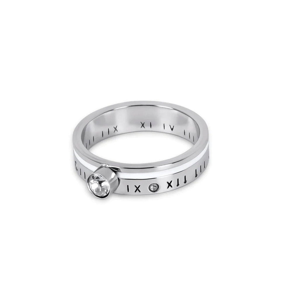 Queen Crystal Stone Ring — Silver