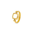 Square Charm Spinner Ring — 18k Gold