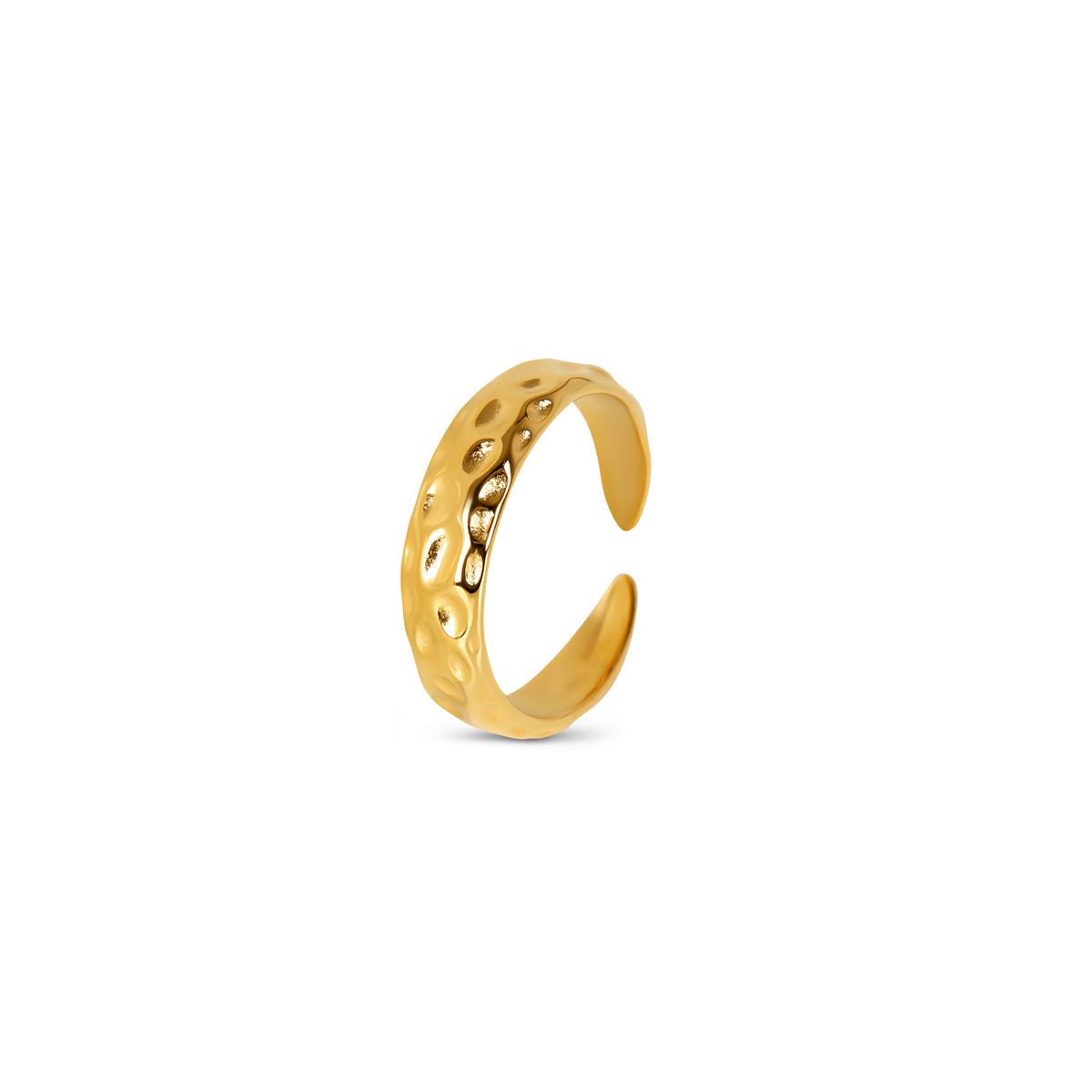 Textura Lunar Ring — 18k Gold