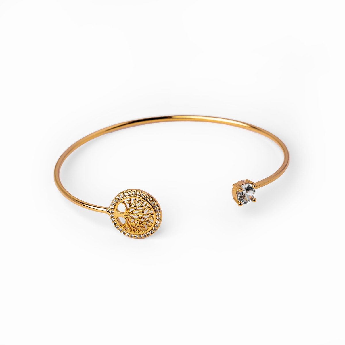 Tree of Life Bangle — 18k Gold